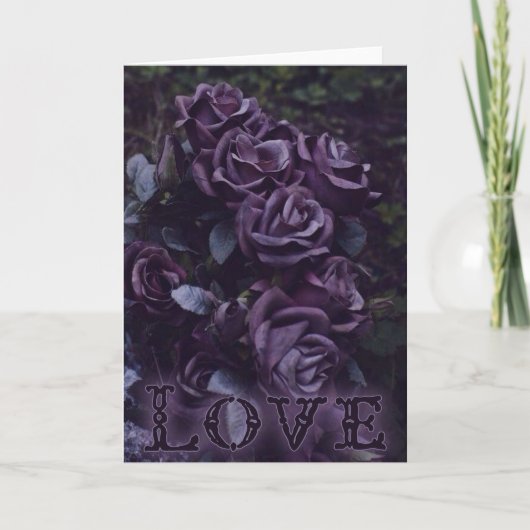 Gotische Valentijnsdag Feestdagen Kaart (Voorkant)