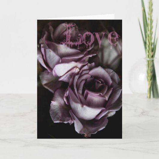 Gotische Valentijnsdag Feestdagen Kaart (Voorkant)