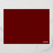 Gotische Valentijnsdag Folie Feestdagen Briefkaart (Achterkant)