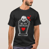 Gotische Valentijnsdag Horror Grave Weirdo Emo Fun T-shirt (Voorkant)