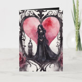 Gotische valentijnskaarten kaart (Voorkant)