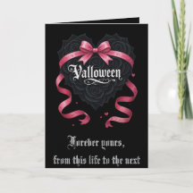 Gotische Valloween Script Rozen en Guirlandes