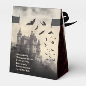 Gotische Vampier Dracula Halloween Party Bedankdoosjes (Achterkant)