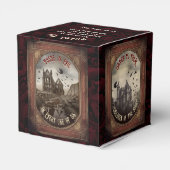 Gotische  Vampier Dracula Halloween Party Bedankdoosjes (Achterkant)