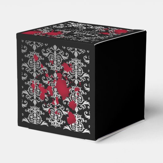 Gotische vampier Halloween bruiloft gunst dank u Bedankdoosjes (Achterkant)