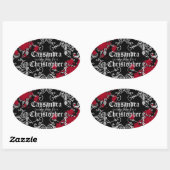 Gotische vampier Halloween bruiloft gunst labels (Vel)