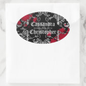 Gotische vampier Halloween bruiloft gunst labels (Tas)