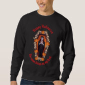 🧛‍♂️ Gotische Vampier Halloween Zwart Sweatshirt  (Voorkant)