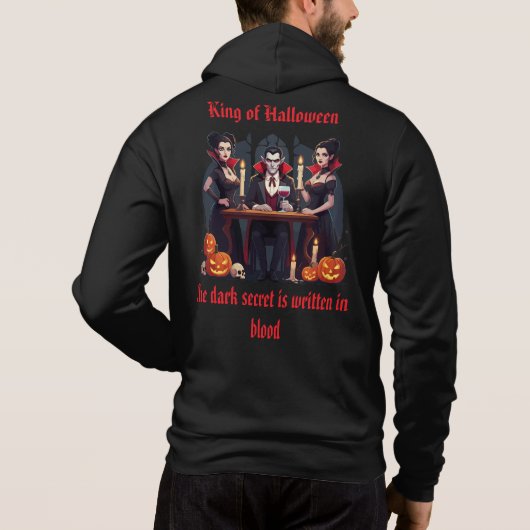 🧛♂️ Gotische Vampier Halloween Zwart Sweatshirt (Achterkant)