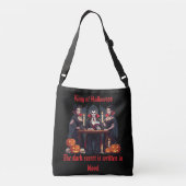 🧛♂️ Gotische Vampier Halloween Zwarte Canvas tas (Achterkant)