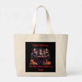 🧛♂️ Gotische Vampier Halloween Zwarte Canvas tas (Achterkant)