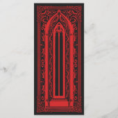 Gotische Vampier Kathedraal Wedding Menu (Achterkant)