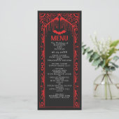 Gotische Vampier Kathedraal Wedding Menu (Staand voorkant)