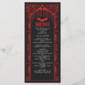 Gotische Vampier Kathedraal Wedding Menu (Voorkant)