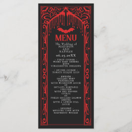 Gotische Vampier Kathedraal Wedding Menu
