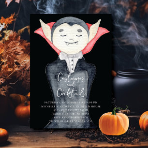 Gotische Vampier Kostuums & Cocktail Halloween Par Kaart