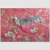 Gotische Vampier Skelet Zeemeermin Schedel Decoupa Tissuepapier (Voorkant)