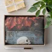 Gotische Vampier Skelet Zeemeermin Schedel Decoupa Tissuepapier (Geschenk)