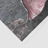 Gotische Vampier Skelet Zeemeermin Schedel Decoupa Tissuepapier (Detail)