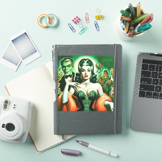  Gotische Vampier Vrouw Sticker (iPad Cover)