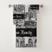 Gotische Vampieren Crypt Graves Vleermuizen Skulls Bad Handdoek (Insitu)