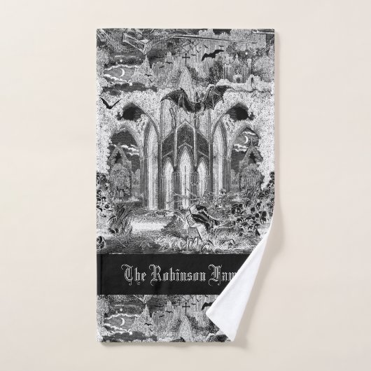 Gotische Vampieren Crypt Graves Vleermuizen Skulls Bad Handdoek (Handdoek)