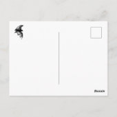 Gotische Vampiervleermuizen Briefkaart (Achterkant)