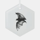 Gotische Vampiervleermuizen Glas Ornament (Voorkant)