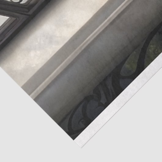 Gotische Venster Witte Tijger Decoupage Tissuepapier (Detail)