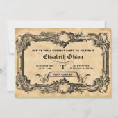  gotische verjaardag kaart (Voorkant)