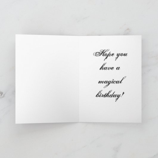 Gotische Verjaardag Kaart (Binnen)