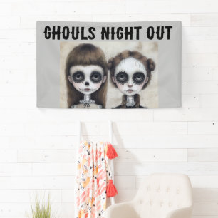 GOTISCHE VERJAARDAG PARTY GOTHIC MEISJE BANNER