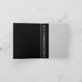 Gotische verlichte bedankkaart (Binnen)