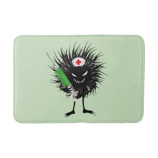 Gotische Verpleegster Grappig Evil Creature Karakt Badmat (Voorkant)