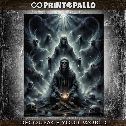 Gotische vertelling: een meestergeest en zijn leer tissuepapier