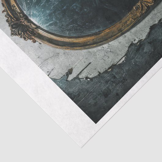 Gotische vervloekte pop uit een spiegel tissuepapier (Detail)