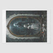 Gotische vervloekte pop uit een spiegel tissuepapier (Voorkant)