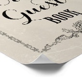 Gotische Victoriaans bewerkbare partij Event Sign Poster (Hoek)