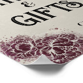 Gotische Victoriaans bewerkbare partij Event Sign Poster (Hoek)