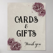 Gotische Victoriaans bewerkbare partij Event Sign Poster (Voorkant)