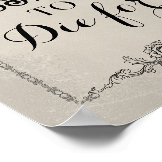 Gotische Victoriaans bewerkbare partij Event Sign Poster (Hoek)