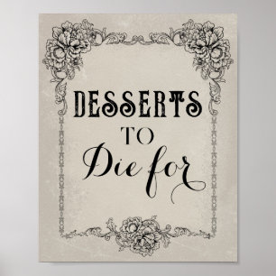 Gotische Victoriaans bewerkbare partij Event Sign Poster