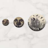 Gotische  Victoriaans Dracula Halloween Confetti (Voorkanten)