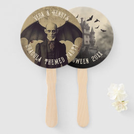 Gotische Victoriaans Dracula Halloween Handwaaier