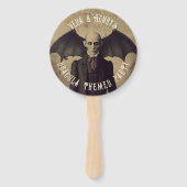 Gotische  Victoriaans Dracula Halloween Handwaaier (Voorkant)
