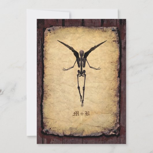 Gotische  Victoriaans Halloween Party Kaart (Achterkant)