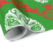 Gotische  Victoriaans kerstschedels Cadeaupapier (Rol Hoek)