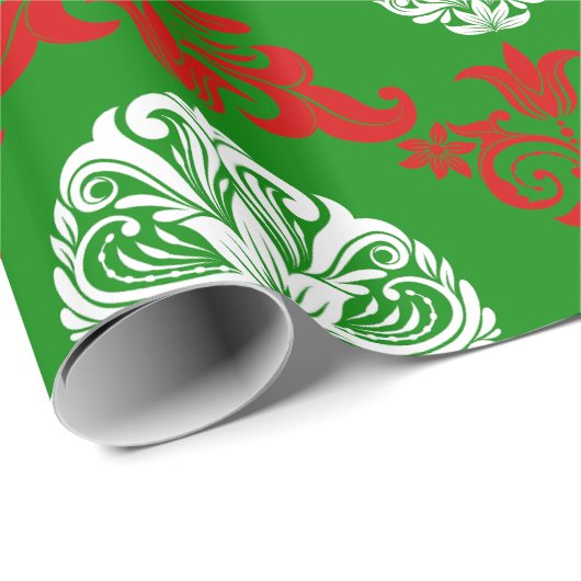 Gotische  Victoriaans kerstschedels Cadeaupapier (Rol Hoek)