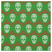 Gotische Victoriaans kerstschedels Stof (Swatch)