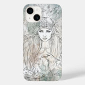 Gotische Victoriaans schoonheidsheks met raaf Case-Mate iPhone Case (Achterkant)